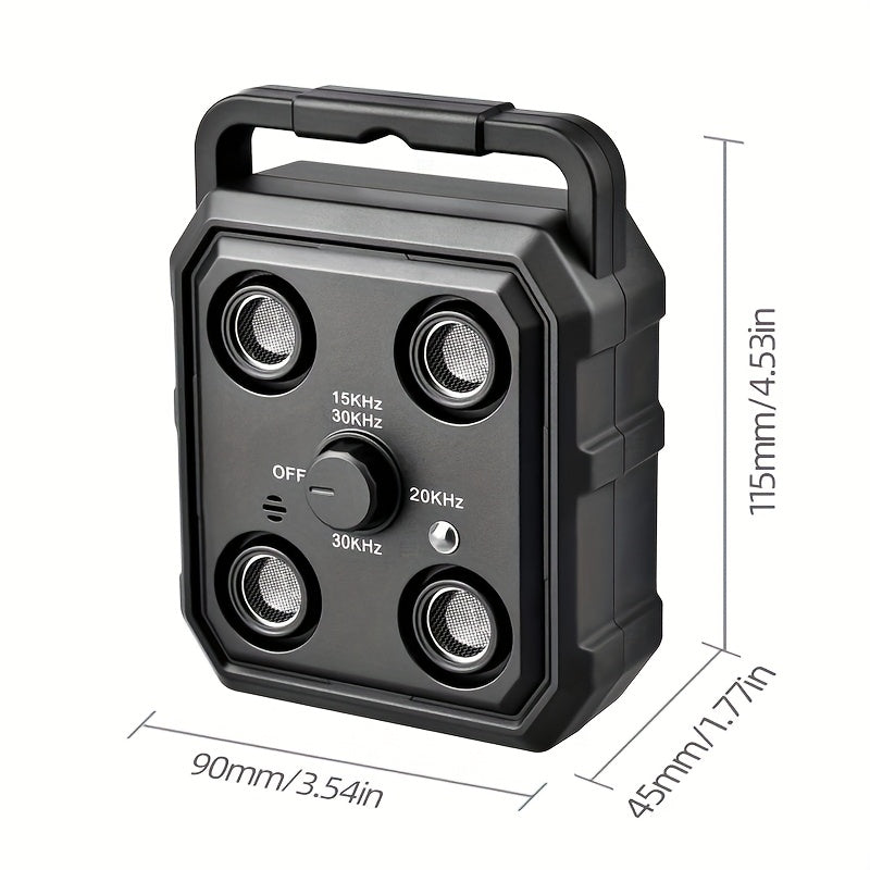 Soundwave technology Anti-Bark Device for Dogs & Humans, Rechargeable USB-Powered with 300Hz-30KHz Range, Intelligent Bark Recognition, 3 Training Modes, Automatic Stop Barking Detection, Quad-Core Soundwave Technology
