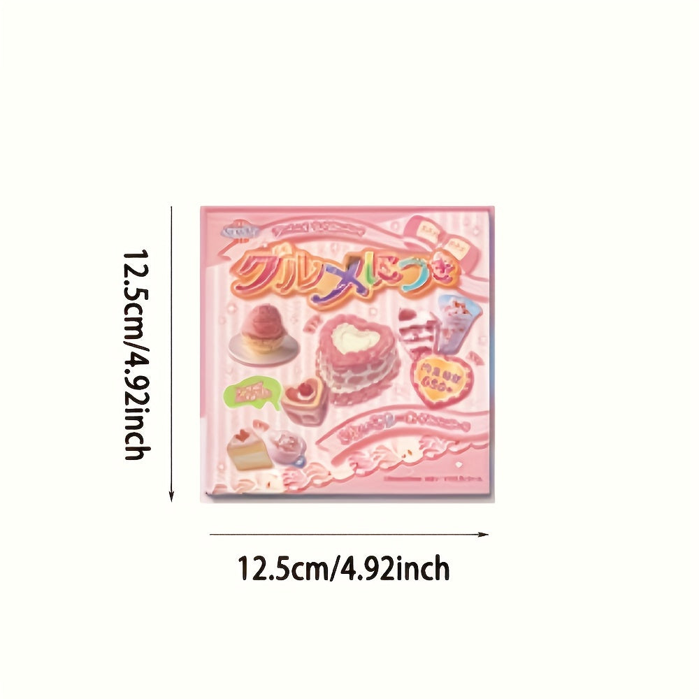 [Korean Retro] Sticker Book | 30 Sheets/Book | Japanese Food Series Korean Retro Cute Dessert Drink Pattern | Suitable for Handbook Landscaping Collage Material DIY Storage Box Cup Album Diary Decoration