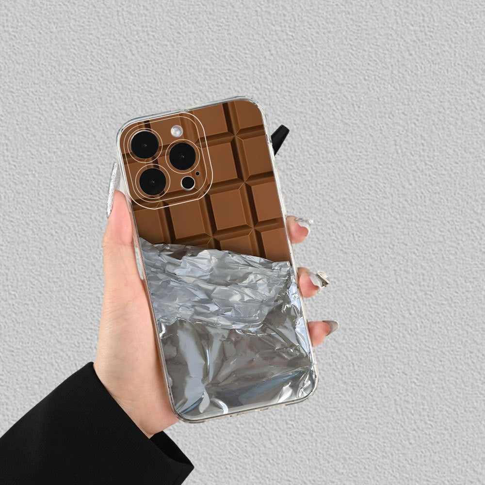 Popular Creative Chocolate-Themed Cartoon Personalized Phone Cases, Compatible with Iphone 16/15/14/13/12/11/XS/XR/X/7/8 Plus/Pro/Max/Mini - Stylish And Innovative Design, Suitable for Everyone, Perfect As a Gift for Friends,