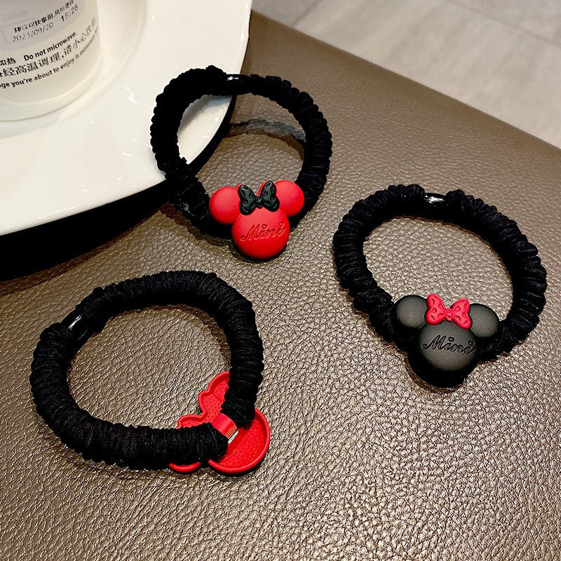 Disney 1pc Mickey Headband | New Style Cute Simple Hair Tie Ponytail Ring for Women | Perfect Travel Outfit Matching Decoration