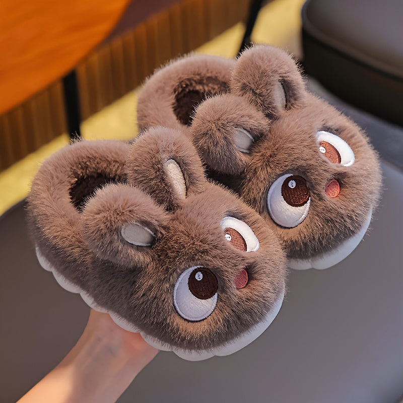1 Pair Youngsters' Plush Bunny Slippers