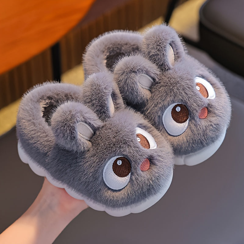 1 Pair Youngsters' Plush Bunny Slippers
