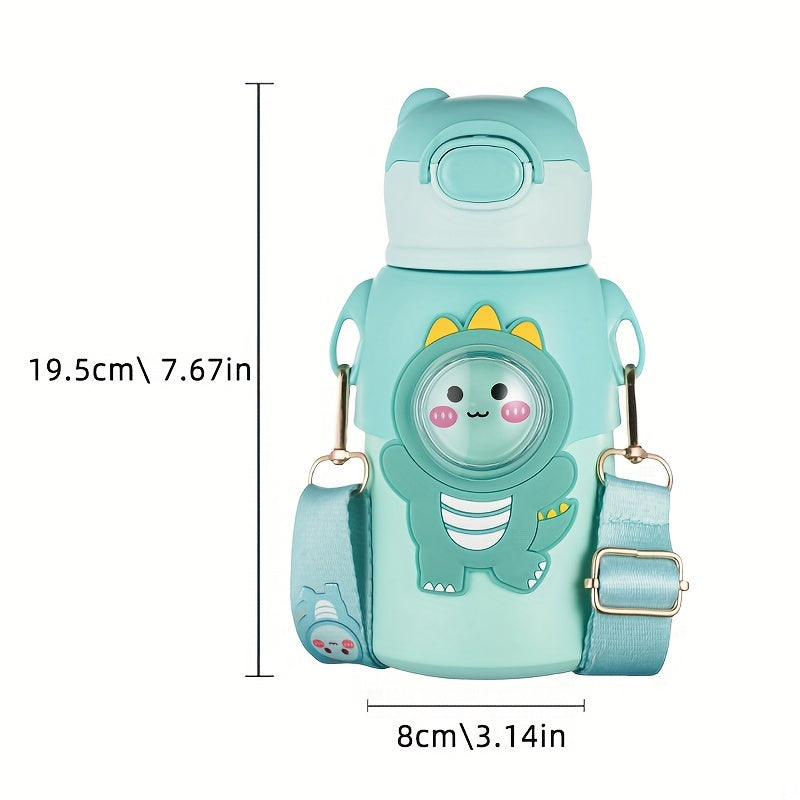 1pc Cartoon Stainless Steel Vacuum Flask, 520ml