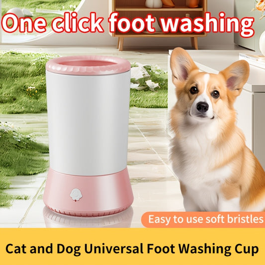 1pc 3-in-1 Electric Pet Grooming Tool - USB Rechargeable, Portable Silicone Self-Cleaning Paw Washer for Dogs & Cats, Comfortable Massage, Protects Claws, Ideal for Outdoor Use!