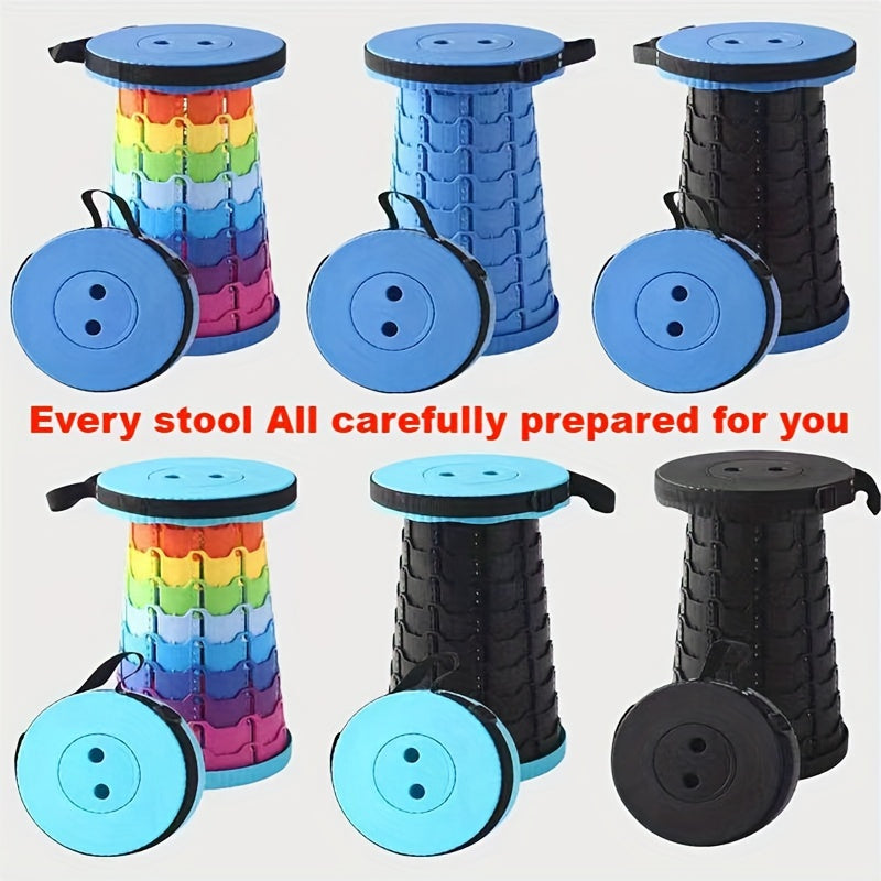 1pc Ultra-Lightweight Portable Folding Stool - Durable & Easy-to-Carry for Camping, Hiking, Fishing Adventures - Perfect Outdoor seating Solution