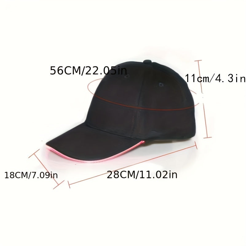 1PC Quacky LED Illuminated Duckbill Sunshade Hat - Fashionable Baseball Caps with Outdoor Protection and Decoration - Ideal Gift for Bar, Party, and Holiday Celebrations