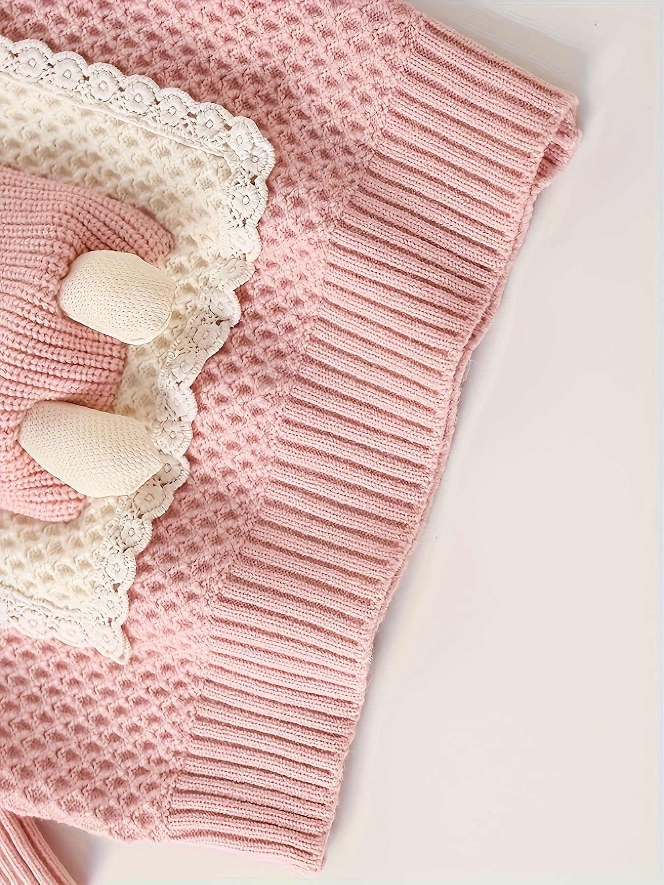 Girls' Cute Knit Set, Suitable for Ages 3-7