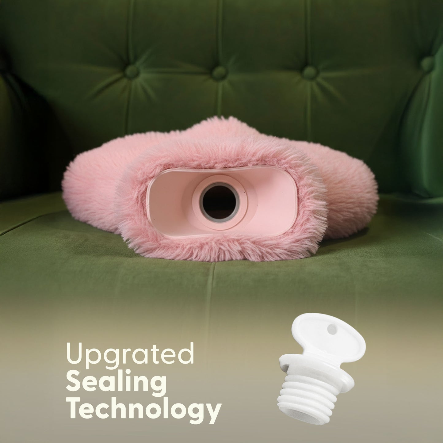 Cosy Hot Water Bottle with Plush Cover